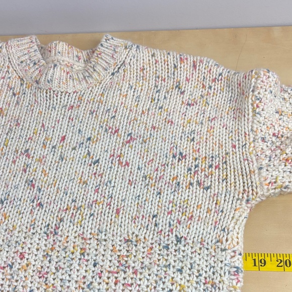 GAP Women's Cream Speckled Crew Neck Sweater - Picture 12 of 14